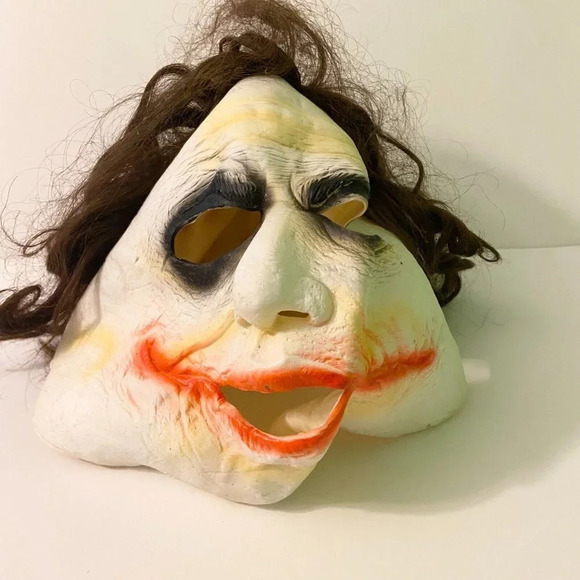 2009 Rubies Batman The Joker Adult 3/4 Mask with Hair  The Dark Knight - Picture 3 of 11